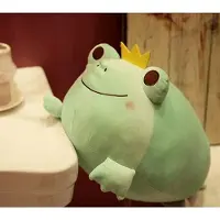 Merkloos Super weiches, froschförmiges Plüschtier, 35 cm