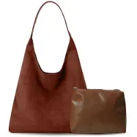 Merkloos Retro-Tasche mit kleiner Handtasche für Damen