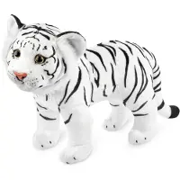 Merkloos Plüschtiger – Kuscheltier – 30 cm – Weiß