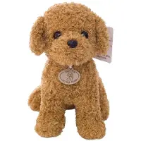 Merkloos Plüschhund, 25 cm - Realistisches Kuscheltier für Kinder