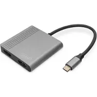 Digitus USB Type-C 4K 2in1 HDMI Grafik-Adapter, 4096 x 2160 Pixel