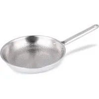 Maestro Edelstahl-Bratpfanne Gehämmerte Oberfläche Gas Induktion 24cm | MR-1229-24