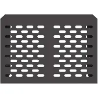 vidaXL Klimaanlagenabdeckung Schwarz 100 x 50 x 70 cm Verzinkter Stahl