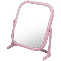 Dripio Doppelseitiger Tischspiegel 14,5x18,5 cm, 1:1 & 1:3 Vergrößerung, Rosa