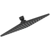 Dripio Regenduschkopf 200x200mm, Silk Black, Messing, Anti-Kalk