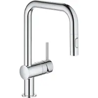 Dripio Küchenarmatur Minta, ausziehbar, EasyDock, Messing, verchromt