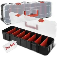 Merkloos Sortimentsbox mit 8 Fächern - 450 x 150 x 90 cm