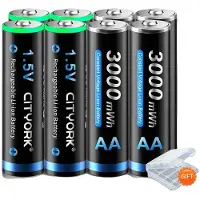 OEM Wiederaufladbare Batterie, 3000mWh Kapazität, langlebige Leistung, 8 Stück AA Batterie