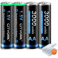OEM Wiederaufladbare Batterie, 3000mWh Kapazität, langlebige Leistung, 4 Stück AA-Batterie