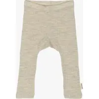Mikk-Line Leggings Kind Merinowolle, Melange Offwhite, 110