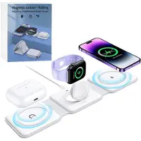 Wisam Ecobox induktives kabelloses Ladegerät MagSafe 3in1 15W weiß