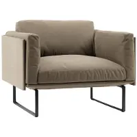 AEA Sessel Metall Design Polster Lounge Club Stuhl Sitz Luxus Zimmer Warte Relax