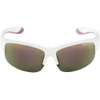 Alpina sport A8652310, Multisportbrille, Junge/Mädchen, Halbrandlos, Violett, Weiß, Kunststoff, Violett, Weiß