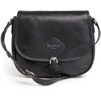Pepe Jeans für Damen. PL031307 Andrea Bag Umhängetasche schwarz (OSFA), Lässig, Leder