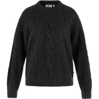 Fjällräven övik Cable Knit W black (550) S