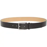 Calvin Klein Warmth Buckle Smooth Belt Black/antique Silver Größe: 120 | Gürtel Outlet | Herren | Grau
