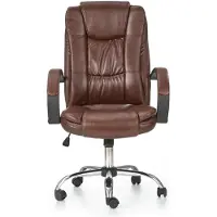 Halmar Bürostuhl mit Relaxfunktion, höhenverstellbar, TILT-Mechanismus, Armlehnen, Rollen, 64x110x75 cm