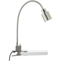 Brilliant Klemm-Tischleuchte Andres flexibler Hals nickel