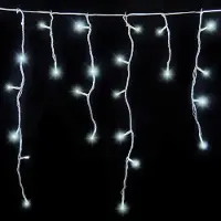 Gartenpirat LED-Eisregen-Lichterkette 6 m kaltweiß IP44 : 6 m : Kaltweiß