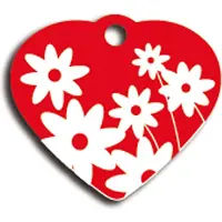Imarc H141242r Heart 4x2 Cm Haustiermarke