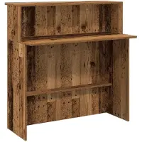 vidaXL Empfangstheke Altholz-Optik 180x50x103,5 cm Holzwerkstoff