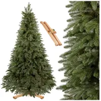 Springos Royal Trees Weihnachtsbaum künstlich 210 cm Skandinavische Kiefer mit 813 Spitzen | Premium Tannenbaum inkl. Holzständer & Aufbewahrungstasche