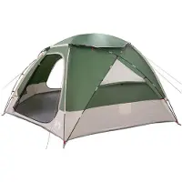 vidaXL Kuppelzelt mit abnehmbarem Regenfly 8 Personen Grün
