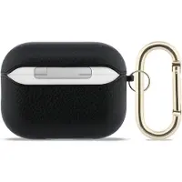 GUESS Schutzhülle für AirPods Pro 3, Grained PolyurethanClassic Logo Case, Schwarz