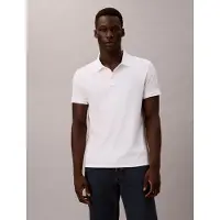 Calvin Klein Jeans Herren-Poloshirt Mit Kurzen Ärmeln, Weiss