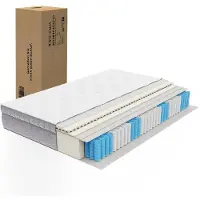 Ropilly 120x200 cm Taschenfederkernmatratze H3 25 cm Höhe mit Komfortschaum, 7-Zonen und