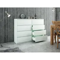 RAUMHIRSCH FURNITURE Praktische Kommode 140 cm mit 8 Schubladen mit viel Stauraum