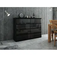 RAUMHIRSCH FURNITURE Praktische Kommode 140 cm mit 8 Schubladen mit viel Stauraum