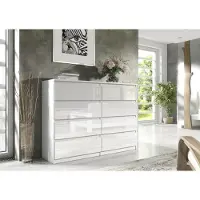 RAUMHIRSCH FURNITURE Praktische Kommode 140 cm mit 8 Schubladen mit viel Stauraum