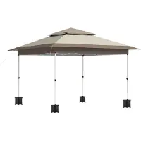 Bolt Gazebo – Pergola – Pavillon – Partyzelt – Strandzelt – Für Terrasse, Feier & Garten – 3,6x3,6 m – Dunkelgrau