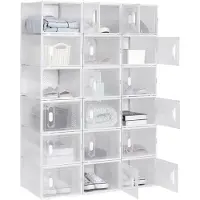 Bolt Schuhbox PRO – 18 Stück – Transparent – Sneakerbox – Aufbewahrungssystem