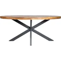 Bolt Esstisch - Oval - 4 Personen - Mangoholz - 260x120x77cm