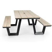 4 Jahreszeiten Gartenmöbel Picknicktisch | Coffee Bay | Holz | Aluminium & Polywood