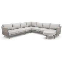 4 Jahreszeiten Gartenmöbel Loungesofa Cavallino | 5-teilig | Beige & Camel