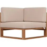 Lestix International Outdoor Eckteil Ecksofa Molveno aus Teak von Teako Design