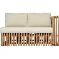 Lestix International Ecksofa Loppio Outdoor Gartensofa rechts aus Teakholz von Teako Design
