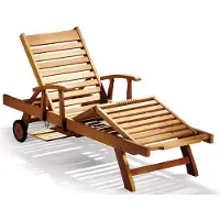 Lestix International Teak Gartenliege Foggia