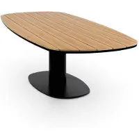 4 Jahreszeiten Gartenmöbel Gartentisch Tower | 260 cm | Schwarz | Tecon Teak