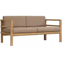 Lestix International Outdoor Sofa Pusiano 2-Sitzer Teak Massivholz