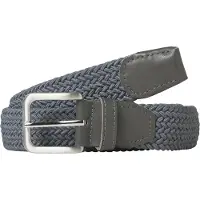 Jack & Jones Stretchgürtel "JACSPRING WOVEN BELT NOOS" Materialmix, mit echtem Leder