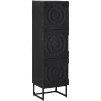 vidaXL Highboard Schwarz 35 x 30 x 120 cm