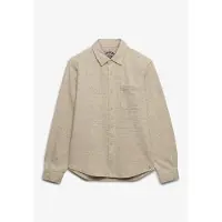 Superdry Twill Tweed Jersey Langarmhemd