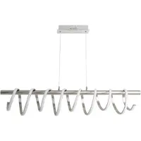Näve LED Pendelleuchte "Belleza", silber (silberfarben), 1, 1 Stk., Leuchten, Hängeleuchte warmweiß, 3-Stufen-dimmbar, 35W, L:100cm, silberfarben, LED Pendelleuchte, Topseller