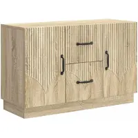vidaXL Sideboard Sonoma-Eiche 89 x 34,5 x 57 cm Holzwerkstoff
