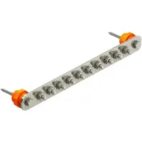Obo Bettermann OBO 5015866 Potentialausgleichsschiene BigBar / 10 Anschlüsse 10xM10 Edelstahl, rostfrei A2 1.4301 1802 10 VA