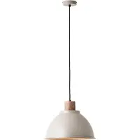Brilliant Pendelleuchte Erena mit Holzdetail, taupe
